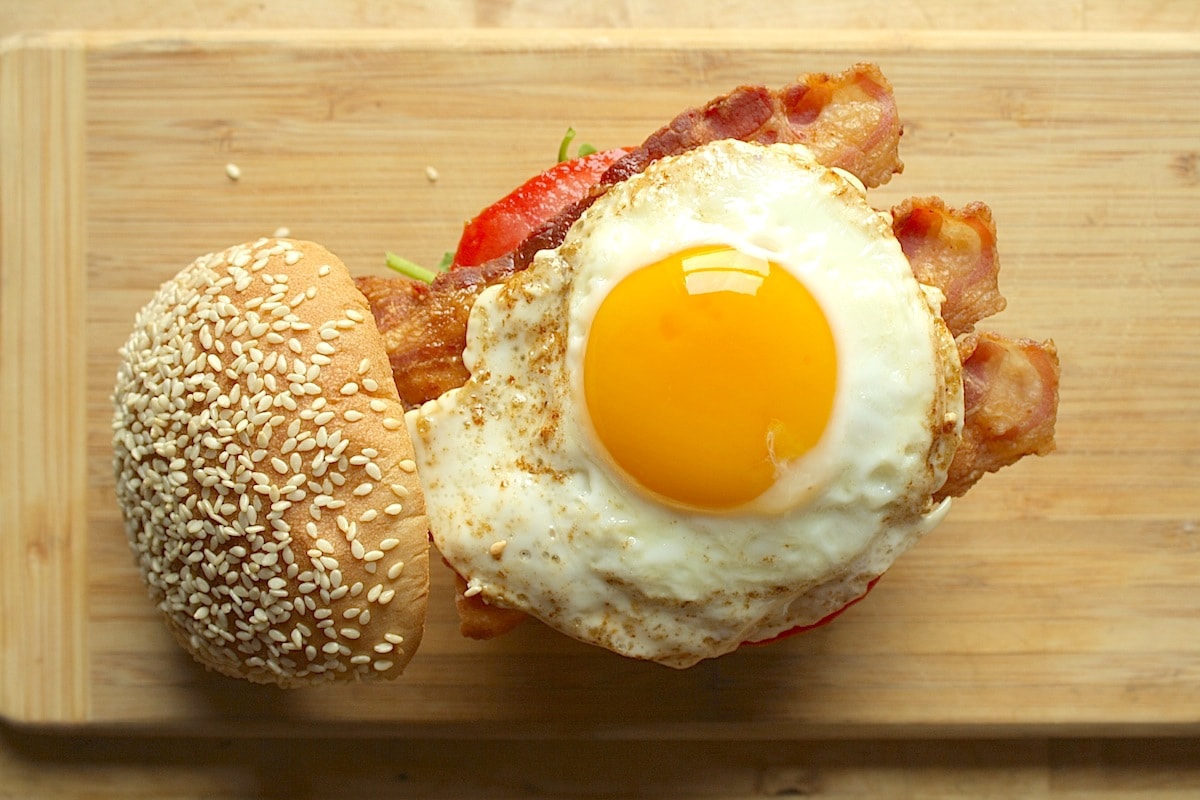 Fried Egg Burger • The Heirloom Pantry