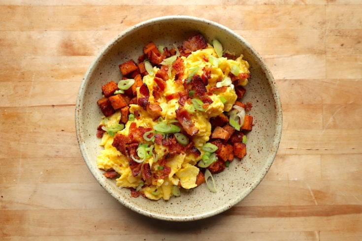 Sweet Potato and Bacon Breakfast Bowl