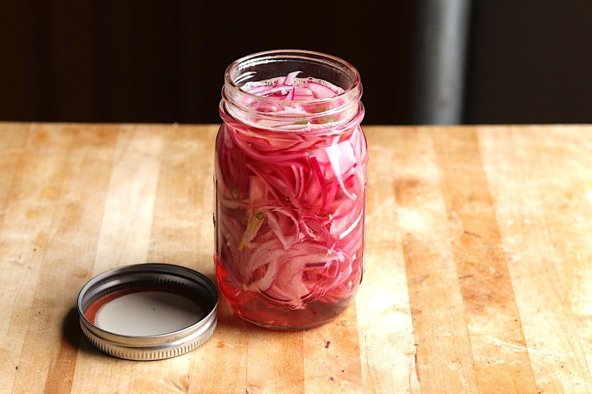 Mexican Pickled Red Onions - Closet Cooking