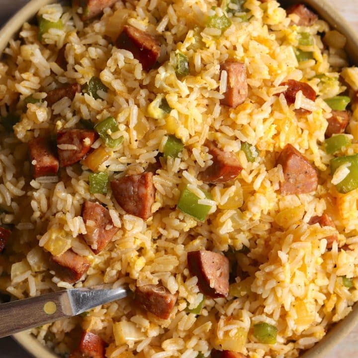 Cajun Smoked Sausage Fried Rice